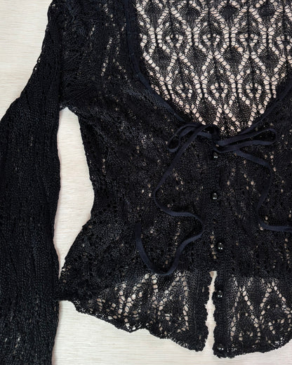 90’s Crochet Cardigan | Size S