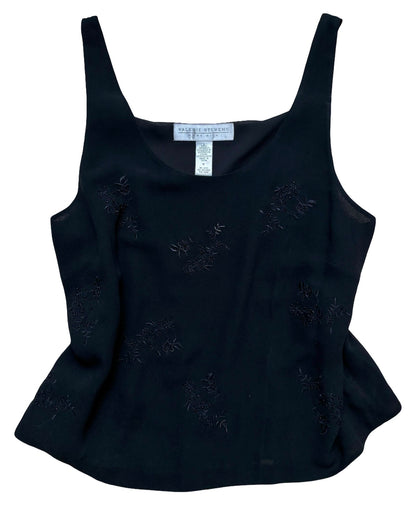 Valerie Stevens 90’s Silk Top | Size M
