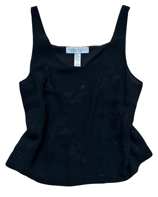 Valerie Stevens 90’s Silk Top | Size M