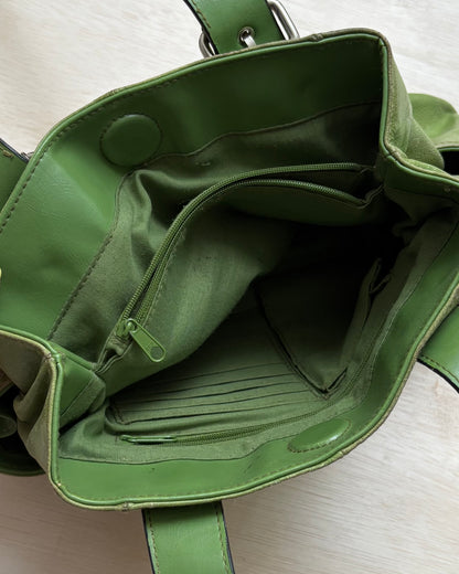 90’s Green Leather Bag
