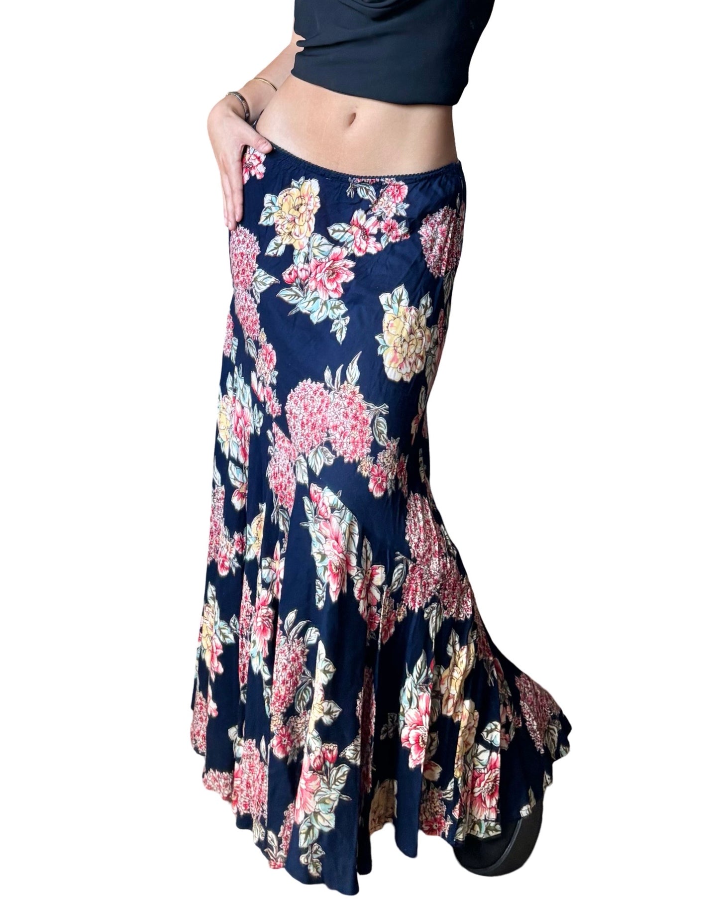 Floral 00’s Maxi Skirt | 32” waist