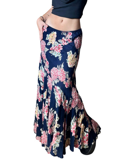Floral 00’s Maxi Skirt | 32” waist