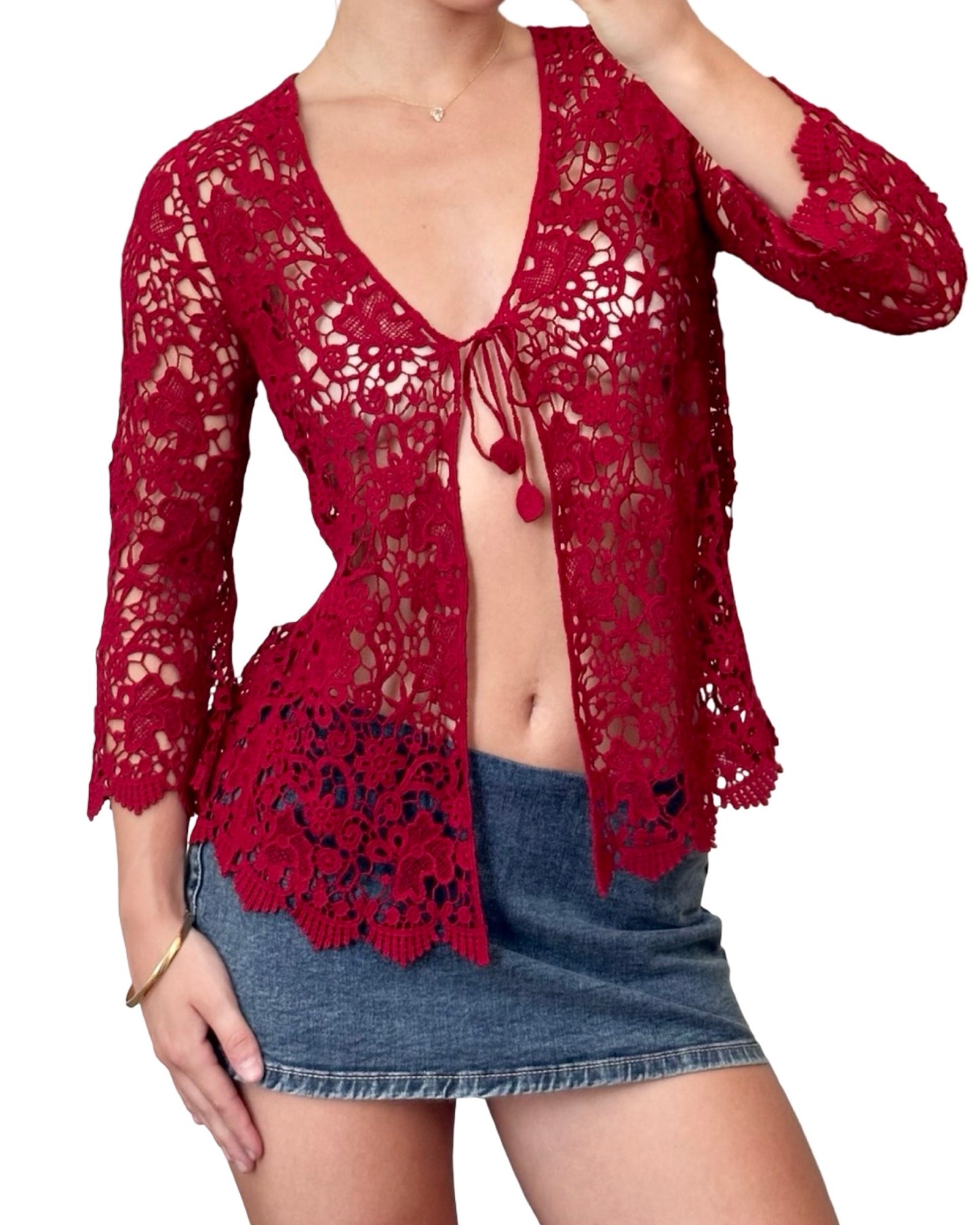 Alfani 90’s Crochet Top | Size S