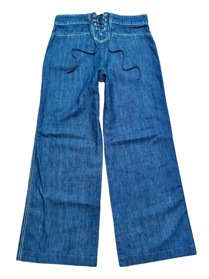 C&U Lace Up Sailor Pant | Size 28” Waist