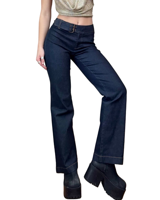 Loft 00's Belted Denim | Size 26” Waist