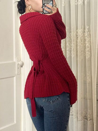 Y2K Tie Back Knit | Size M