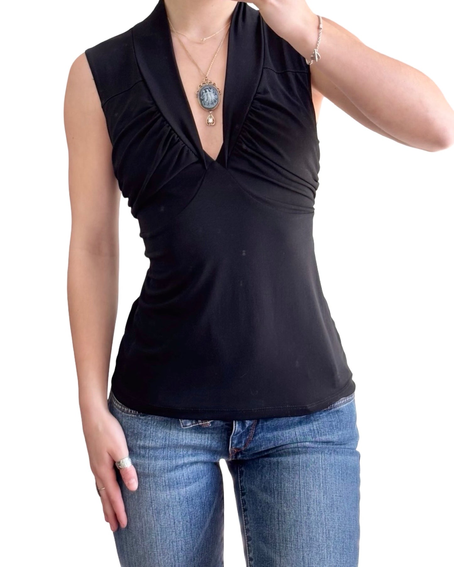 AB Studio 00's Tie Back Top | Size S