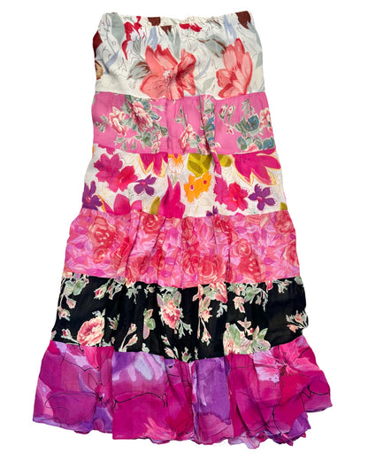Tiered 00’s Floral Maxi Skirt | Size 38” waist