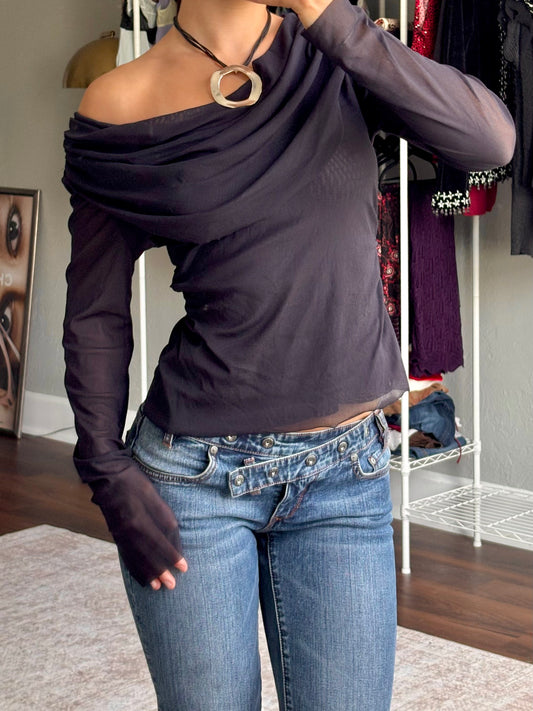 Attention 90's Mesh Top | Size S