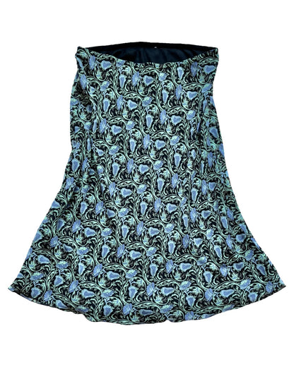Blue 90’s Midi Skirt | Size 28” Waist