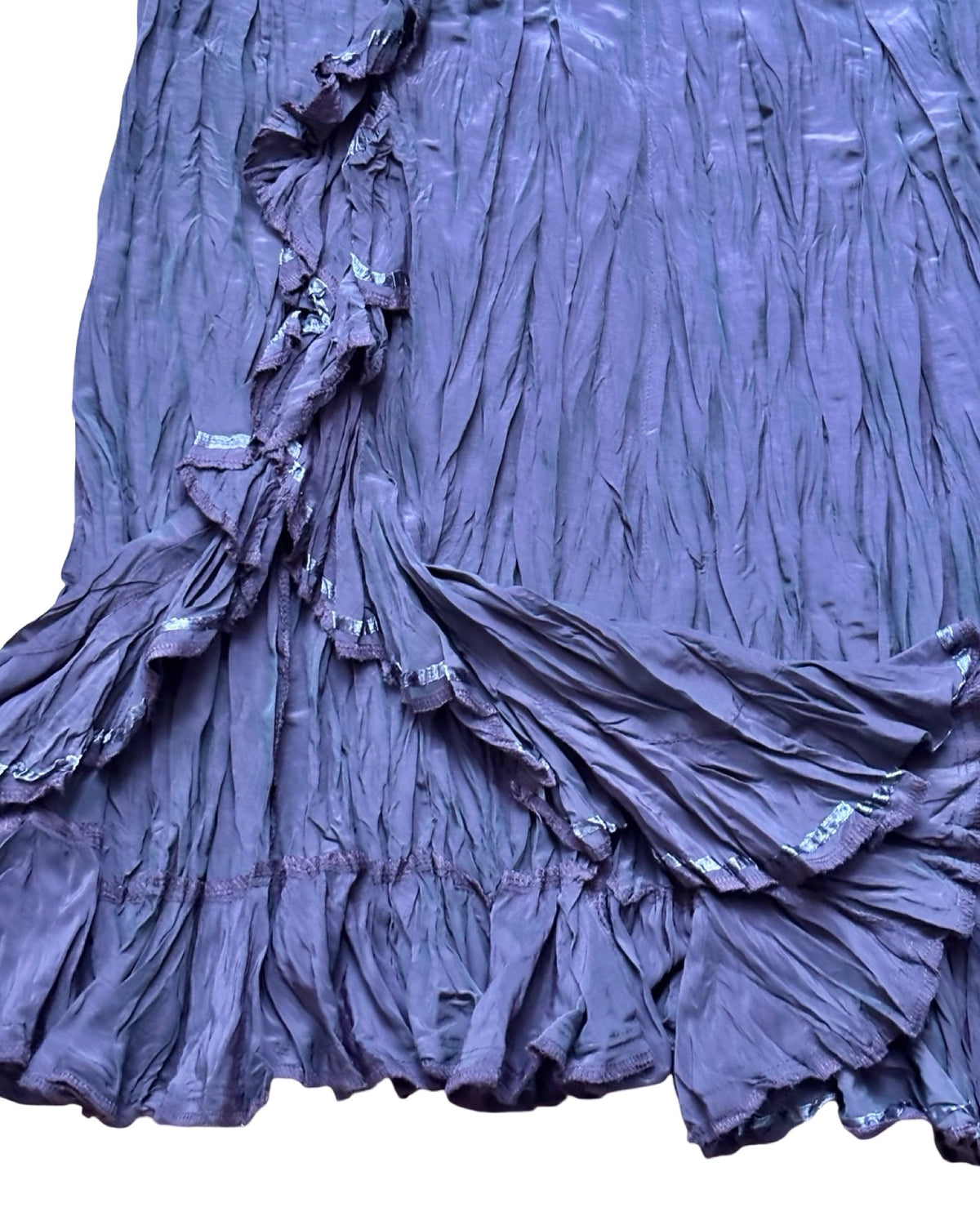 Ruffle 90's Maxi Skirt | Size 28” Waist