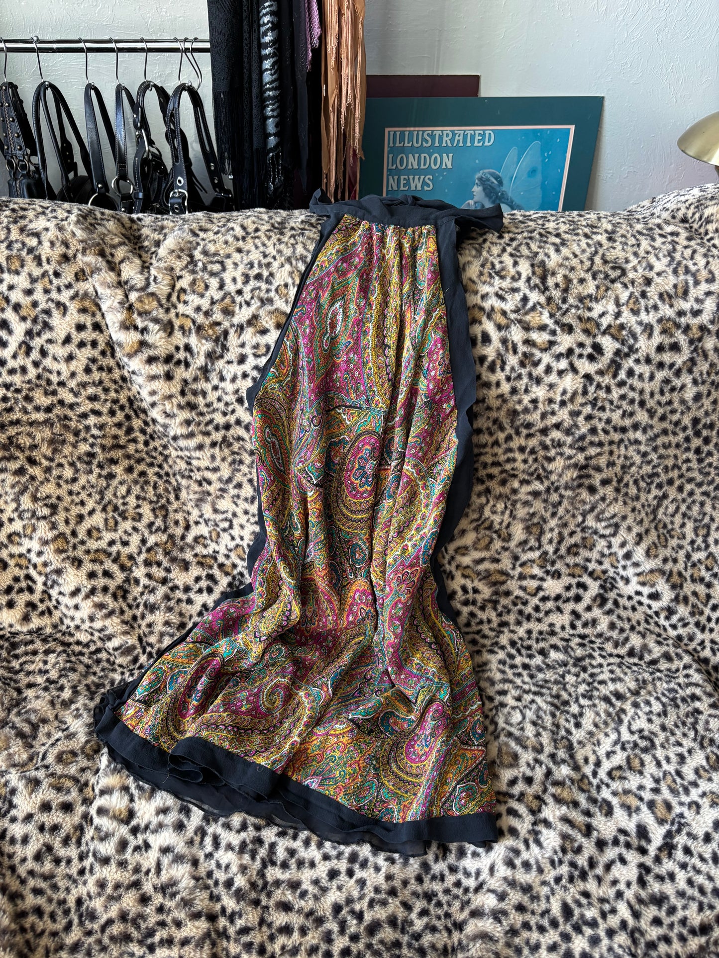 Guess 00's Silk High Neck Top | Size S