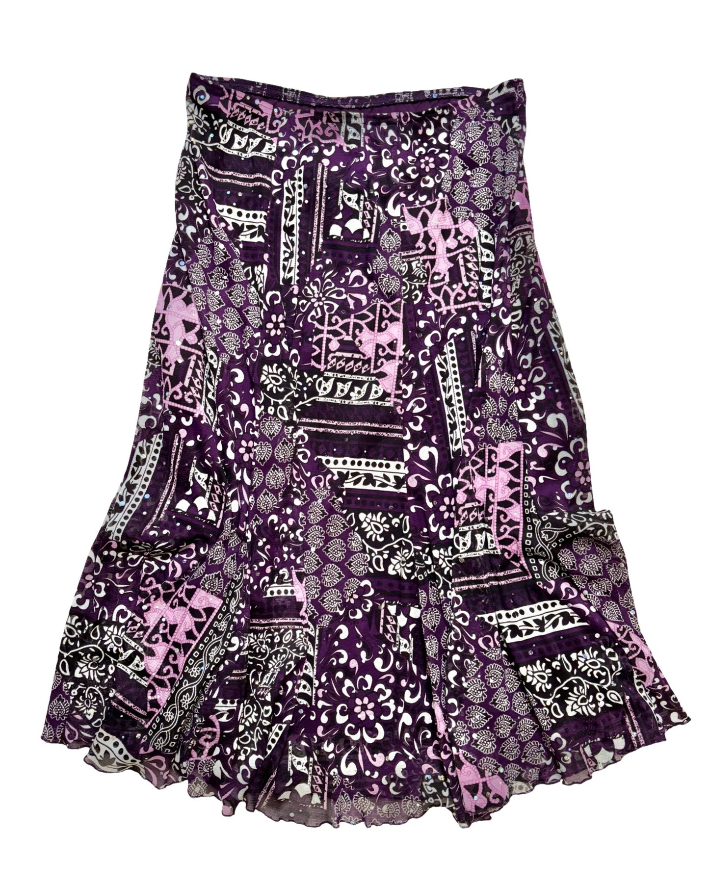 Shimmer 00’s Maxi Skirt | 32” Waist