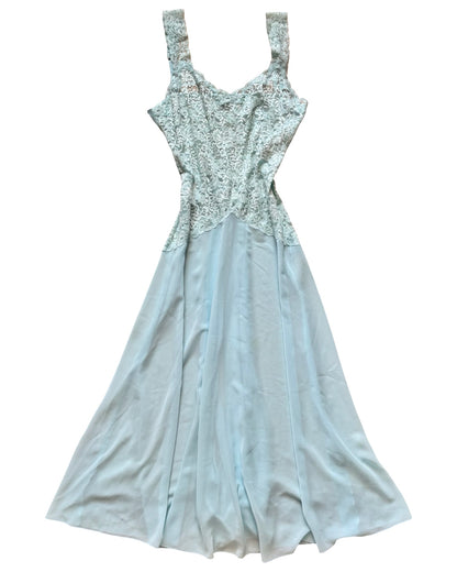 Delicates 80’s Blue Slip | Size M