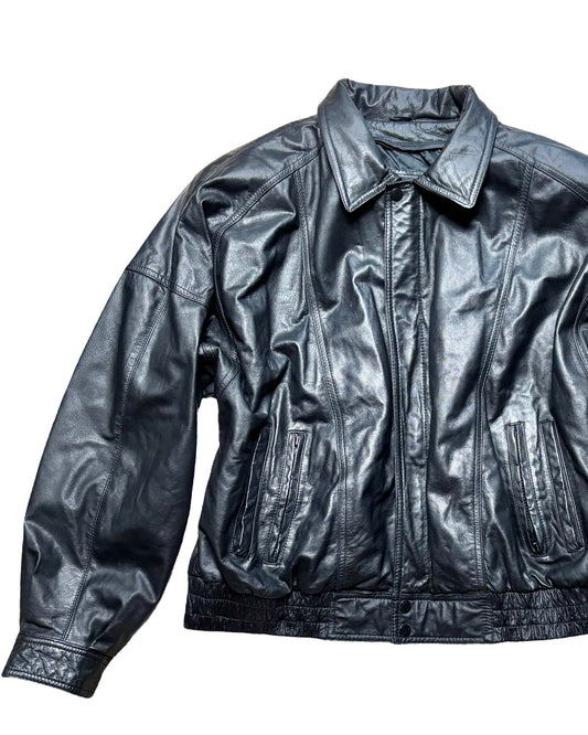 Byrnes & Baker 90’s Genuine Leather Jacket | Size XL