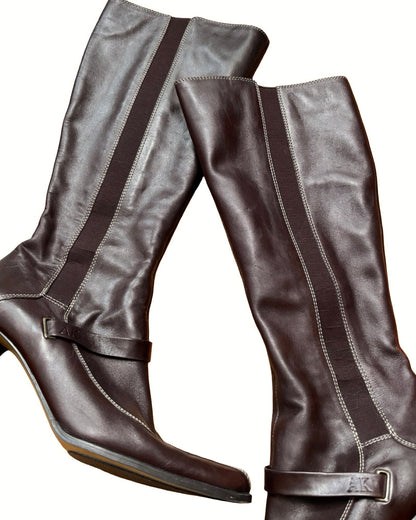 Anne Klein 90's Leather Boot | Size 7