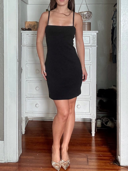Fitted 90's Cotton Dress | Size XS