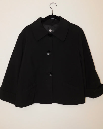 90’s Black Boxy Blazer | Size 10