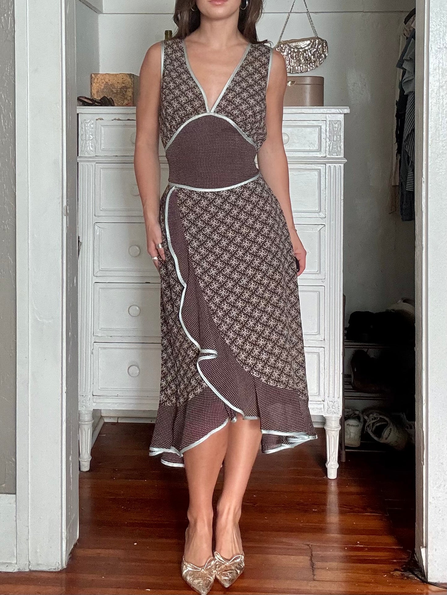 Tie Back 00's Dress | Size M