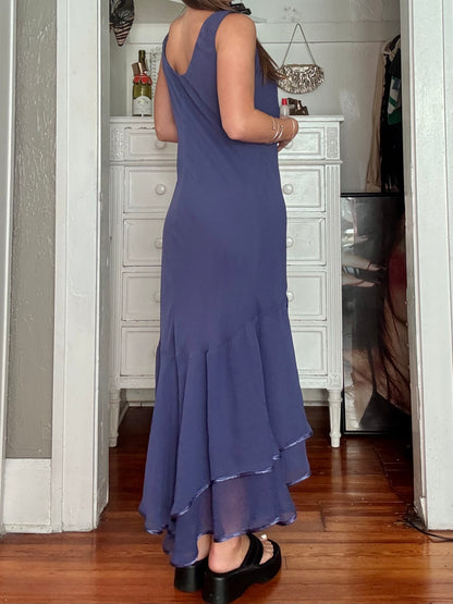 Beaded 00's Tiered Dress | Size L/XL