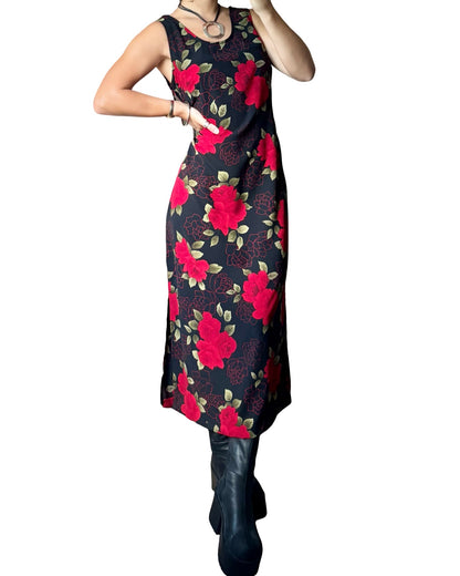Rose 90’s Tie Back Dress | Size M/L