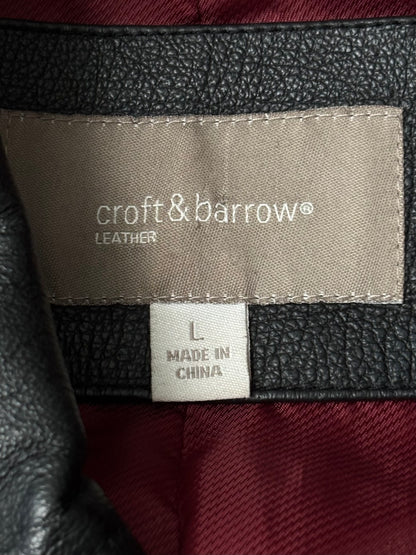 Croft & Barrow 90's Leather Jacket | Size L