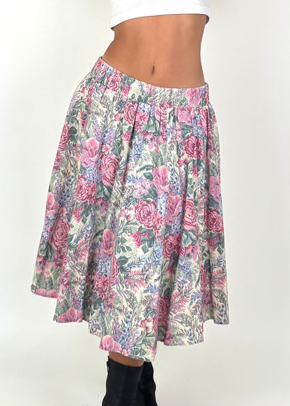 Molly Floral Midi | Size 28” waist