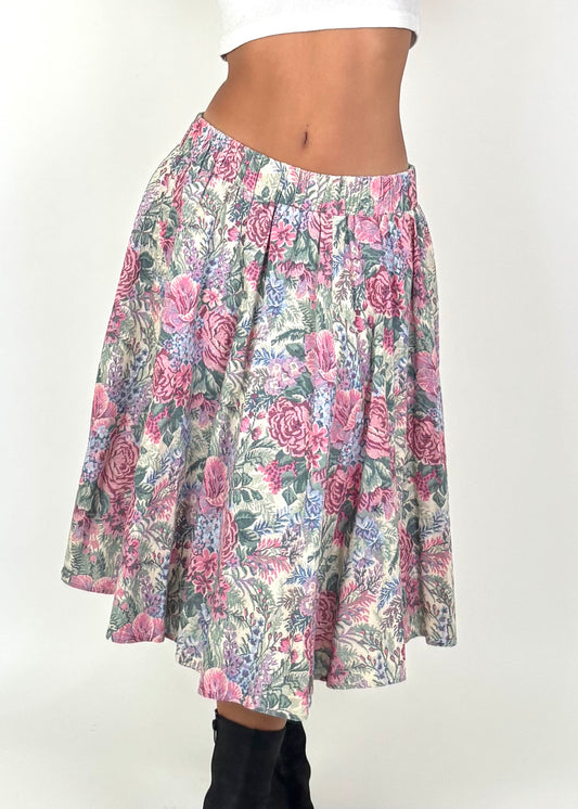 Molly Floral Midi | Size 28” waist