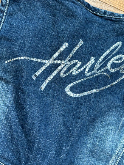 Harley 00's Denim Vest | Size S