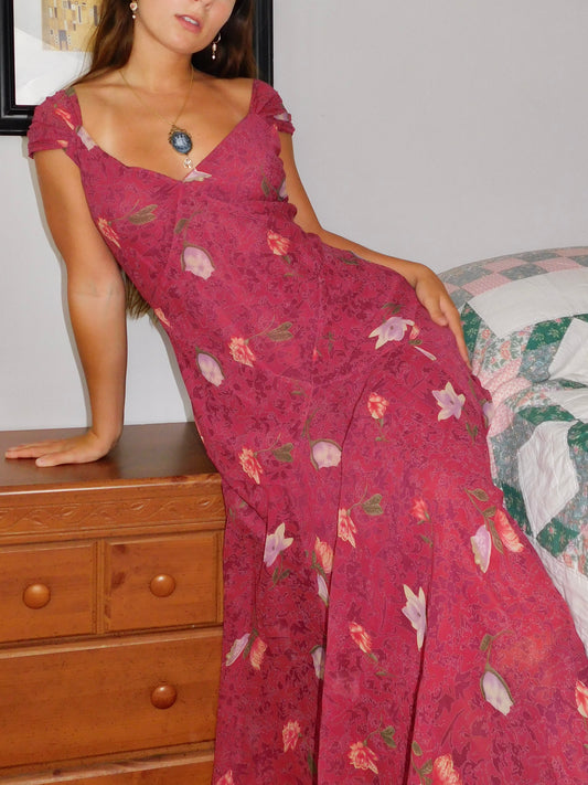 Jones Floral Silk Maxi | Size M/L