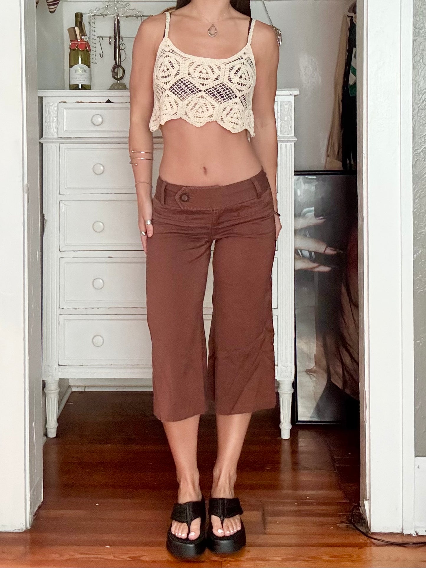 Wide Leg 00's Capri | Size XS