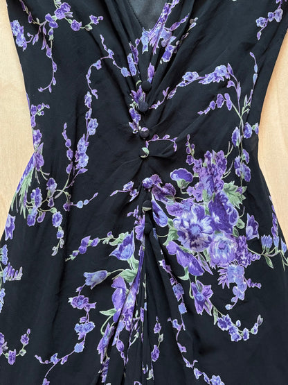 Eva Blue 90’s Beaded Dress | Size L