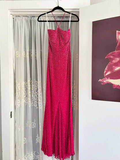 Tiffany 00's Silk Beaded Gown | Size 2