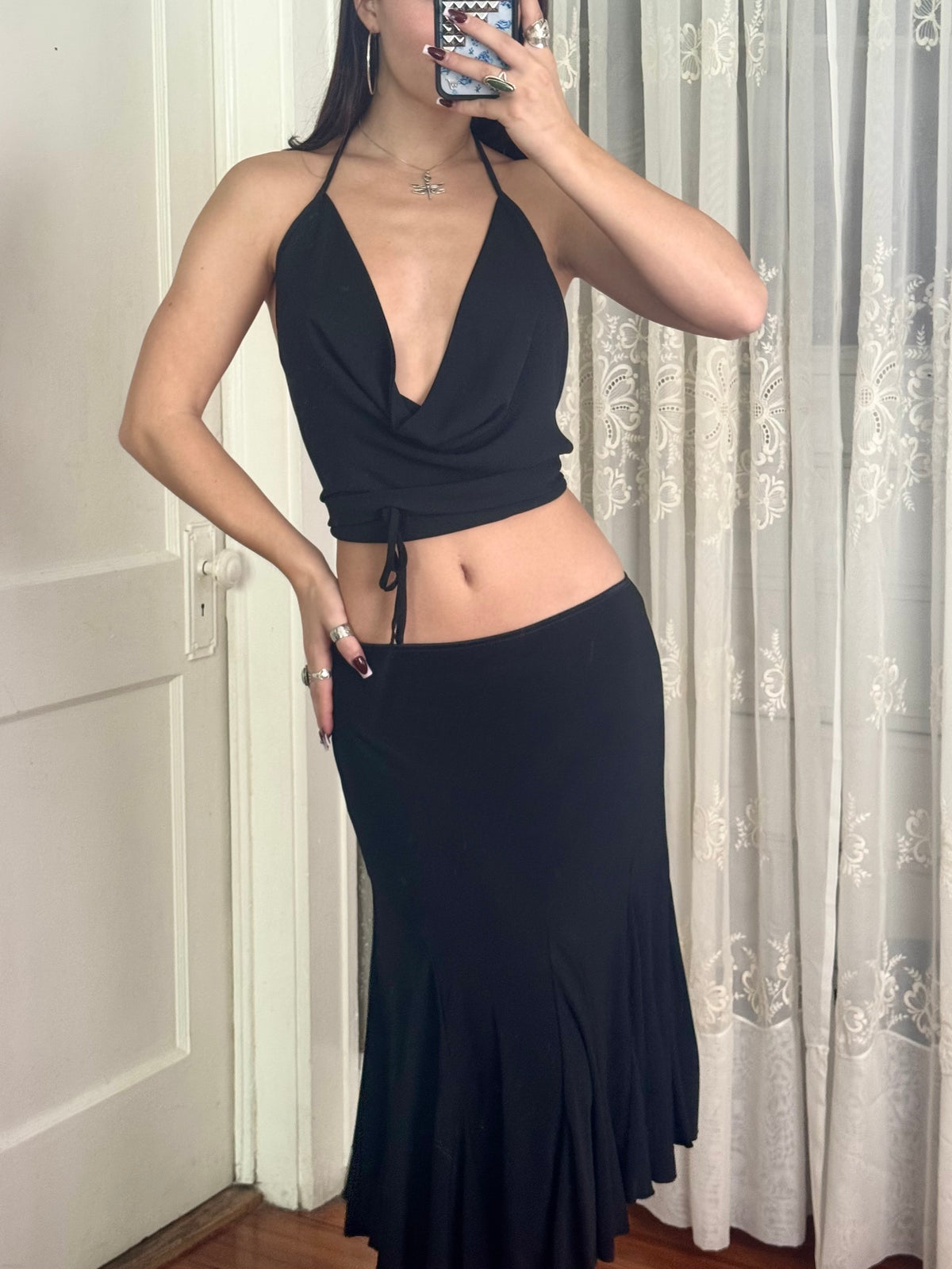 Y2K Midi Skirt | Size 26" Waist