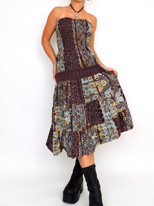 Miley Boho Midi Dress | Size M