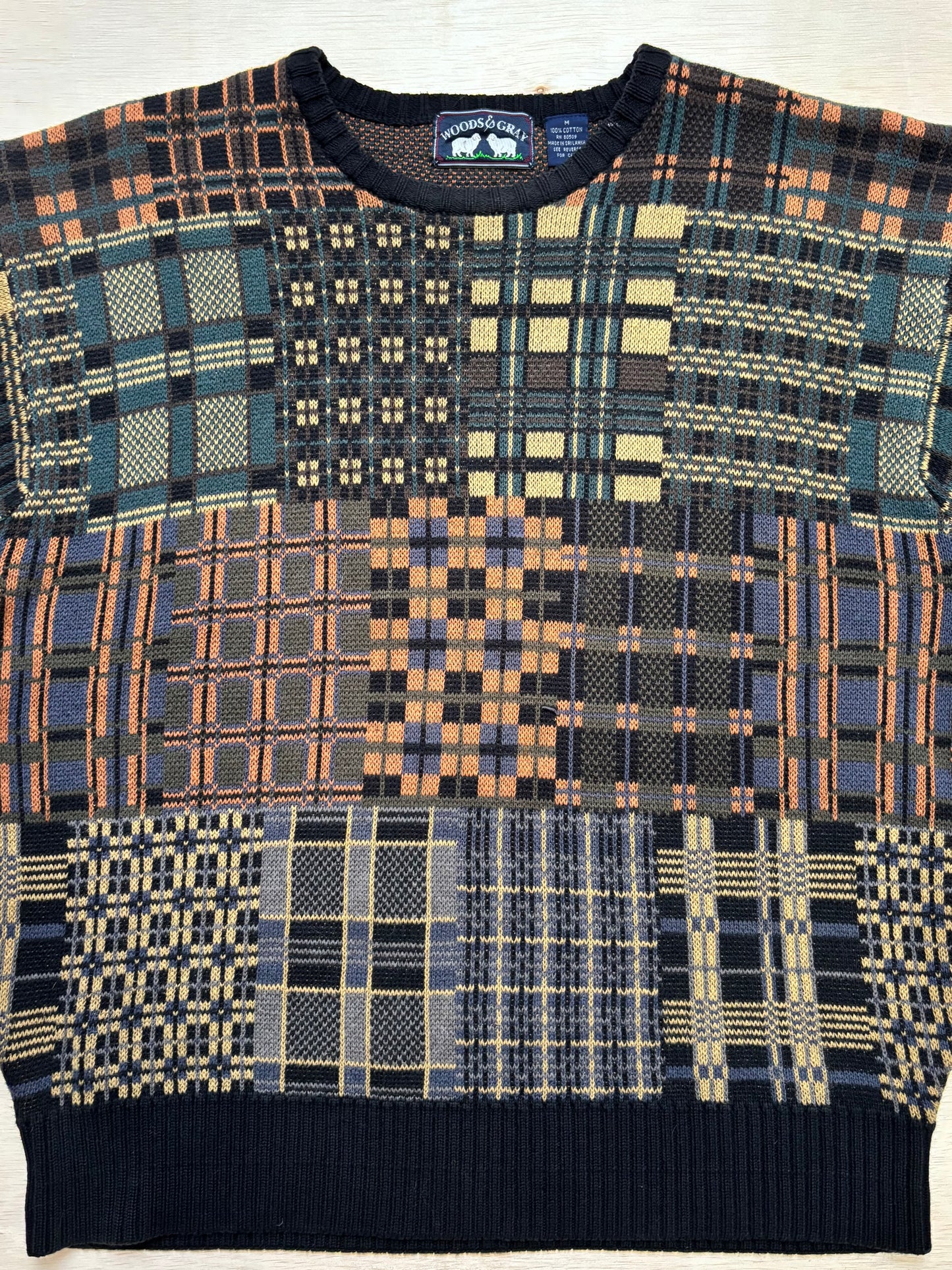 Patchwork 90’s Sweater | Size M