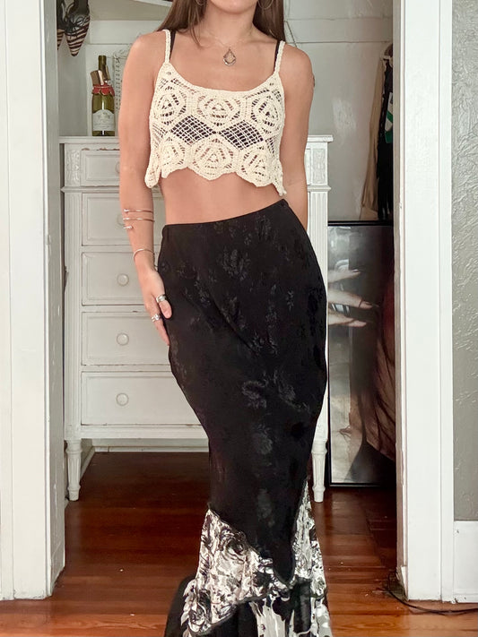 Whimsy 90's Silk Skirt | Size 27" Waist