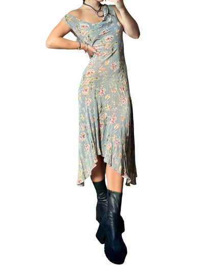 Mesh Beaded 90’s Dress | Size M