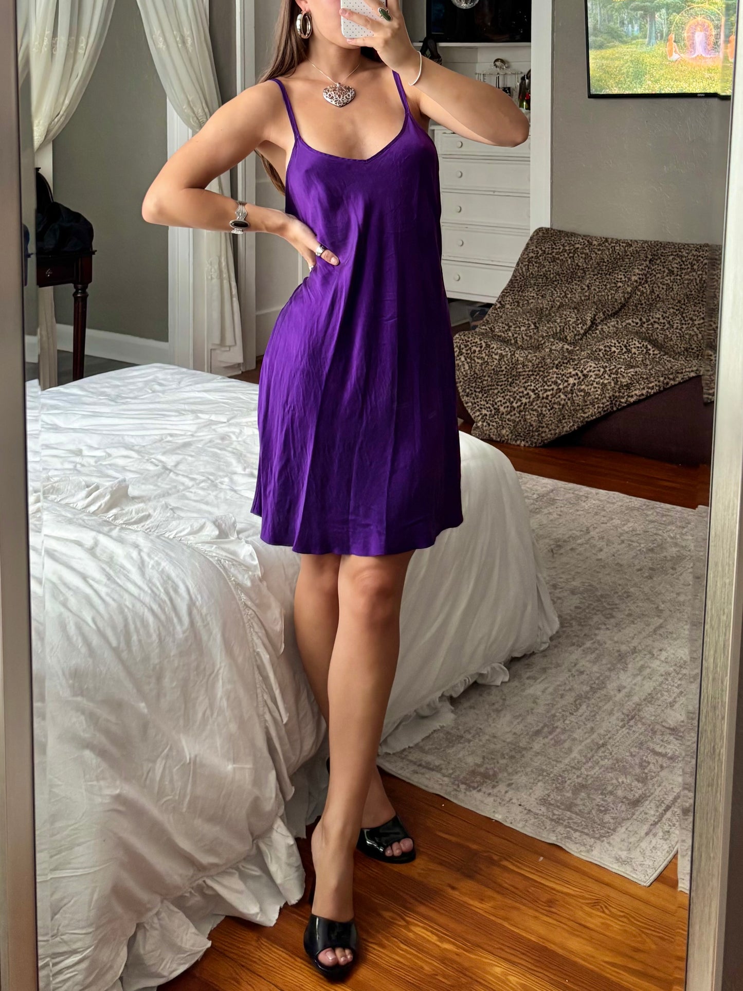 Silk 90’s Slip Dress | Size M/L