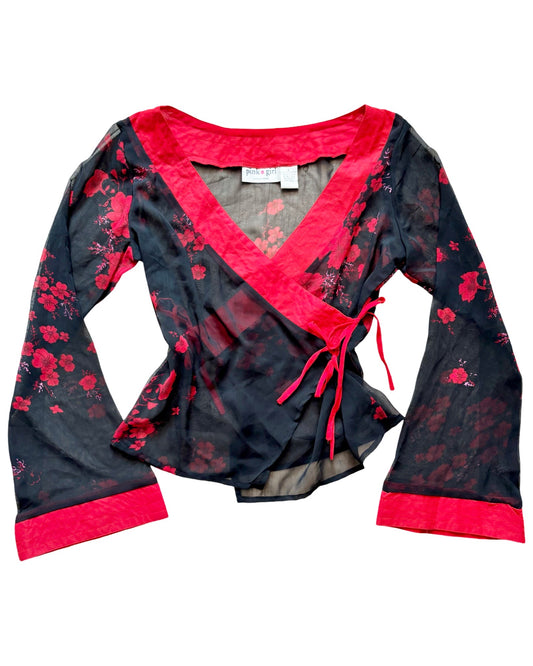Pink Girl 00’s Mesh Top | Size L