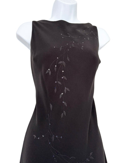 Jones NY 90's Mesh Beaded Dress | Size 10