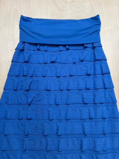 Blue 00’s Ruffle Maxi Skirt | 29” waist