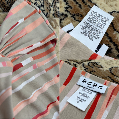 Tan Geometric Blouse | Size S