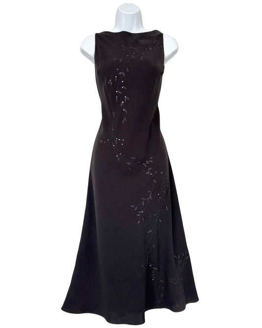Jones NY 90's Mesh Beaded Dress | Size 10