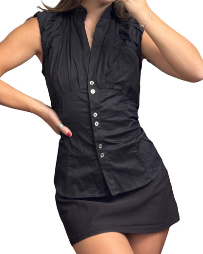Apostrophe 90’s Button Blouse | Size S/M