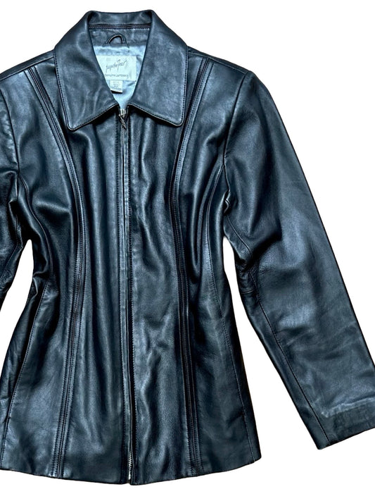 Jaqueline 90’s Leather Jacket | Size S