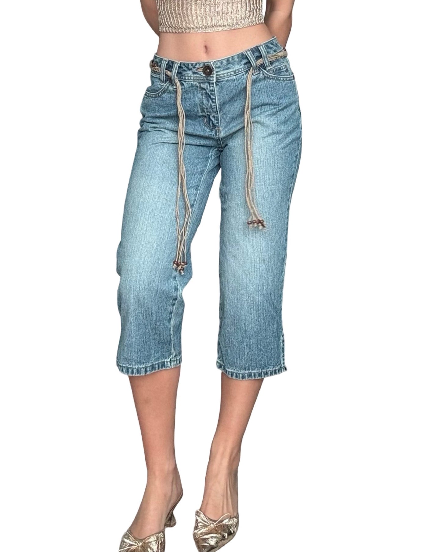 Faded Glory 00's Belted Jean | Size 30" Waist