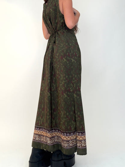 Green Floral Maxi | Size M