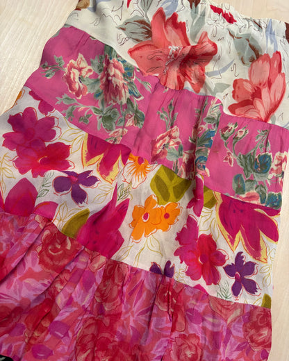 Tiered 00’s Floral Maxi Skirt | Size 38” waist