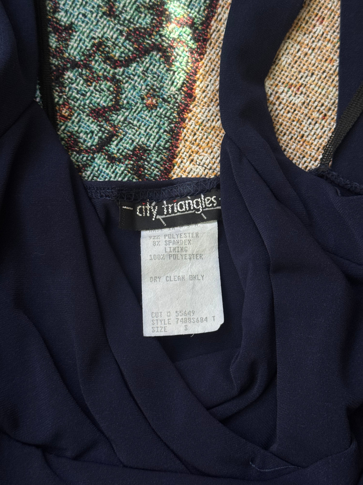 Y2K City Triangles Dress | Size S
